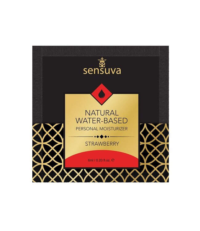 Sensuva SENSUVA NATURAL WATER-BASED PERSONAL LUBRICANT STRAWBERRY 6 ML