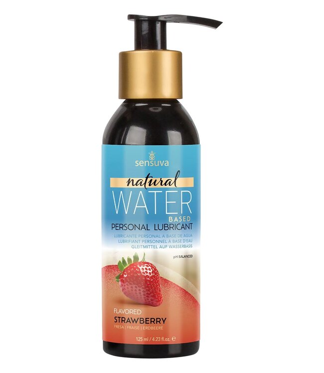 Sensuva SENSUVA NATURAL WATER-BASED PERSONAL LUBRICANT STRAWBERRY 125ML