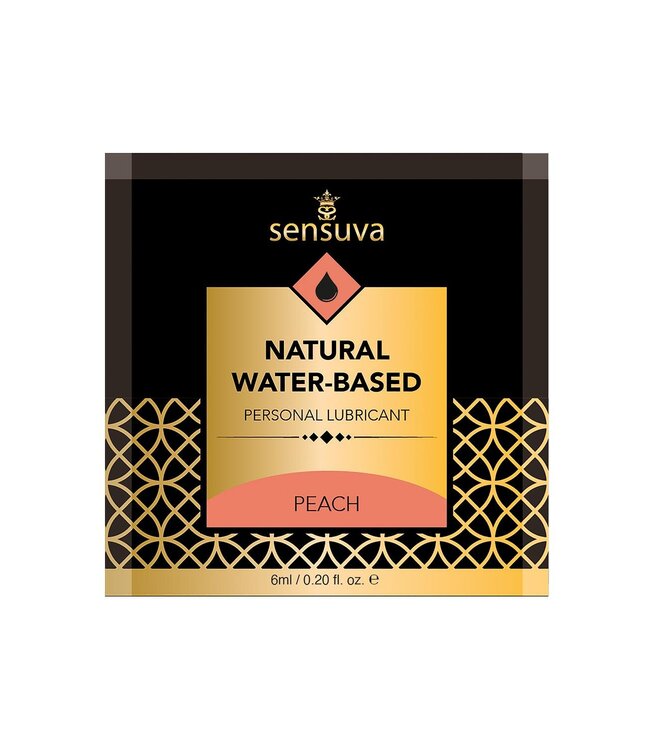 Sensuva SENSUVA NATURAL WATER-BASED PERSONAL LUBRICANT PEACH  6 ML