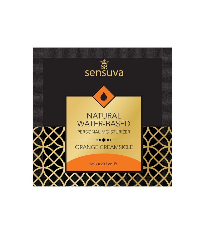 Sensuva SENSUVA NATURAL WATER-BASED PERSONAL LUBRICANT ORANGE CREAMSICLE 6 ML