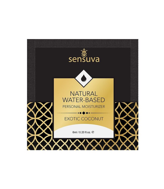 Sensuva SENSUVA NATURAL WATER-BASED PERSONAL LUBRICANT EXOTIC COCONUT 6 ML