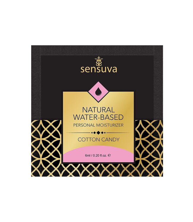 Sensuva SENSUVA NATURAL WATER-BASED PERSONAL LUBRICANT COTTON CANDY 6 ML