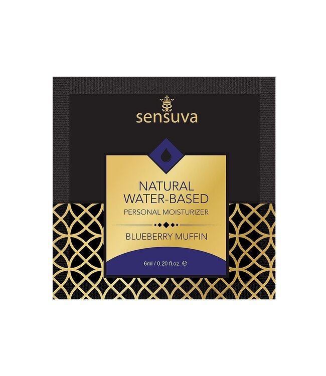 Sensuva SENSUVA NATURAL WATER-BASED PERSONAL LUBRICANT BLUEBERRY MUFFIN 6 ML