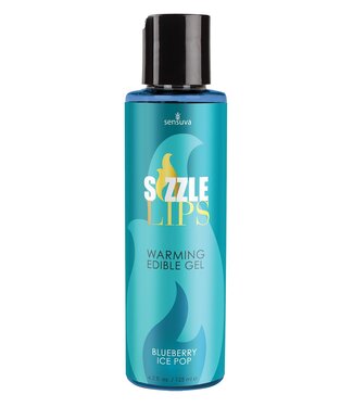 Sensuva SENSUVA SIZZLE LIPS WARMING GEL BLUEBERRY ICE POP 125ML