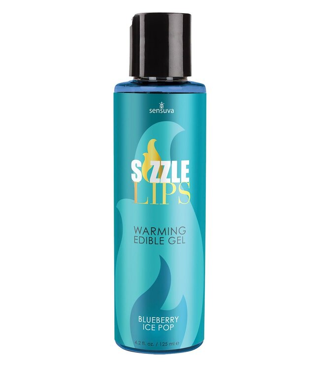 Sensuva SENSUVA SIZZLE LIPS WARMING GEL BLUEBERRY ICE POP 125ML