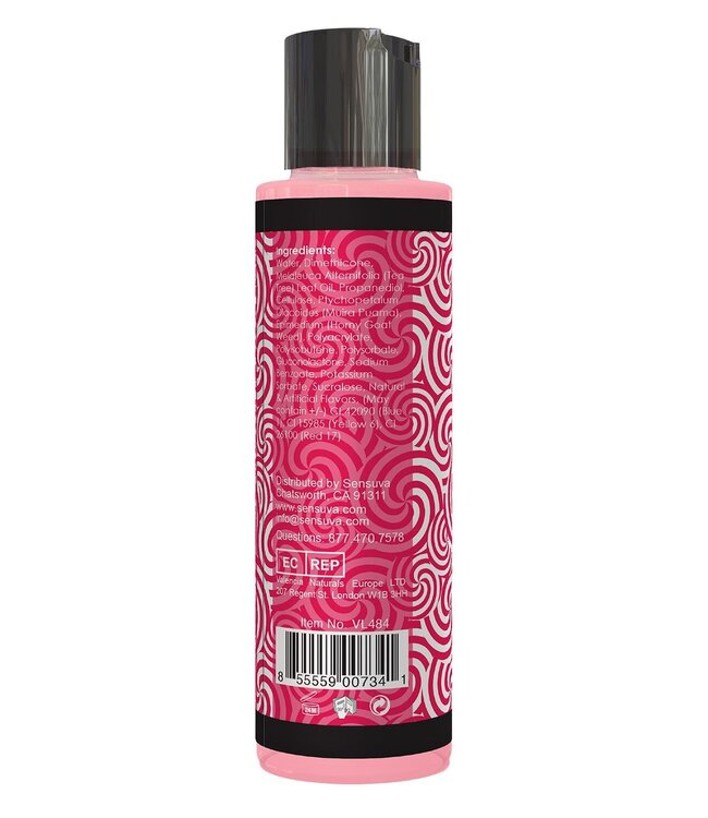 Sensuva SENSUVA HANDIPOP EDIBLE MASSAGE GEL STRAWBERRY 125ML