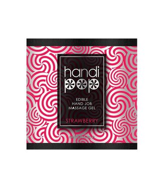Sensuva SENSUVA HANDIPOP EDIBLE MASSAGE GEL STRAWBERRY 6 ML