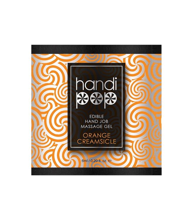 Sensuva SENSUVA HANDIPOP EDIBLE MASSAGE GEL ORANGE CREAMSICLE 6 ML