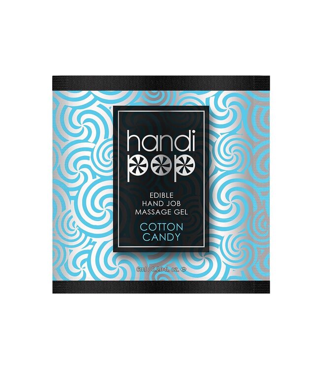 Sensuva SENSUVA HANDIPOP EDIBLE MASSAGE GEL COTTON CANDY 6 ML