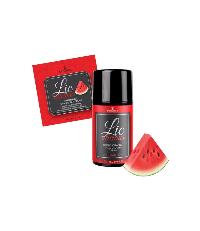 Sensuva SENSUVA LIC-O-LICIOUS ORAL DELIGHT CREAM WATERMELON 50ML
