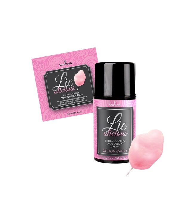 Sensuva SENSUVA LIC-O-LICIOUS ORAL DELIGHT CREAM COTTON CANDY 50ML