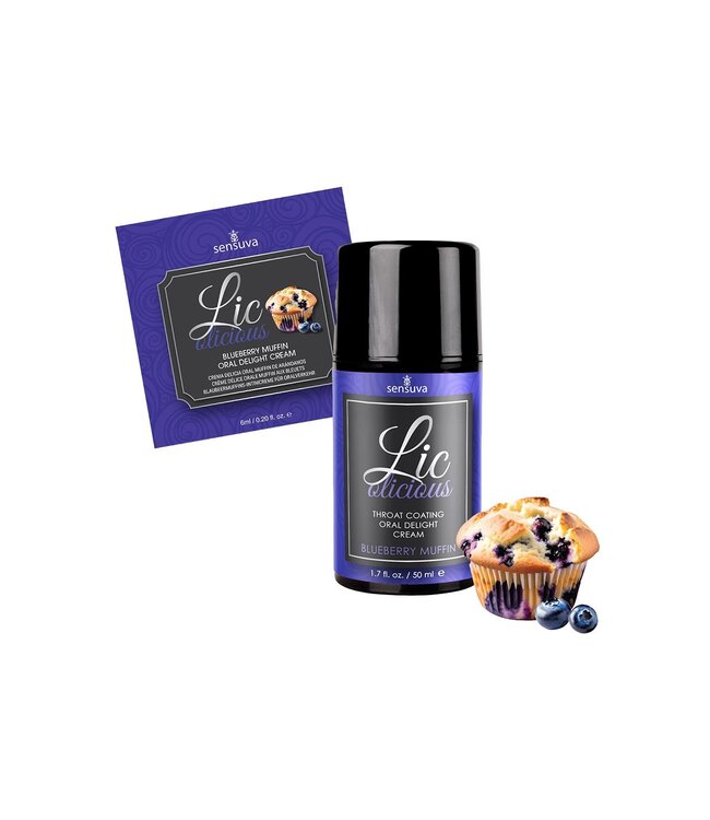 Sensuva SENSUVA LIC-O-LICIOUS ORAL DELIGHT CREAM BLUEBERRY MUFFIN 50ML