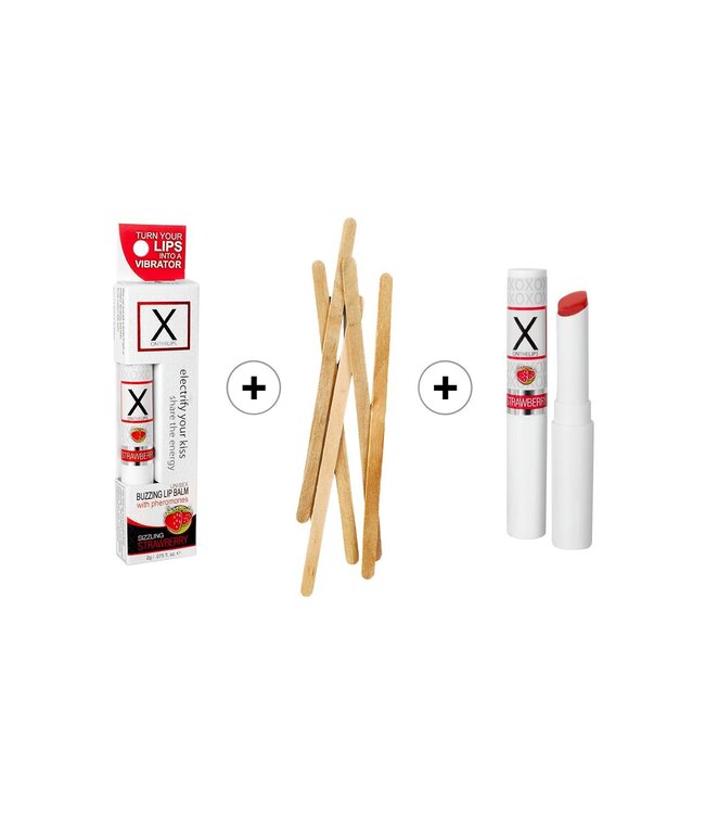 Sensuva SENSUVA X ON THE LIPS STRAWBERRY 12 PIECE REFILL PACK