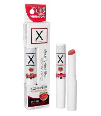 Sensuva SENSUVA X ON THE LIPS BUZZING LIP BALM STRAWBERRY