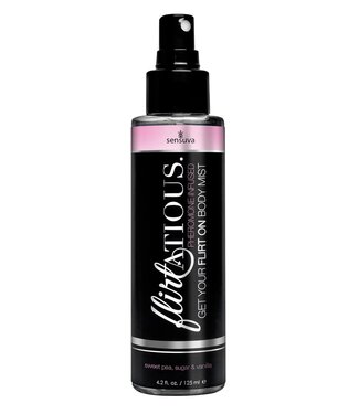 Sensuva SENSUVA FLIRTATIOUS BODY MIST VANILLA, SUGAR, AND SWEET PEA 125ML