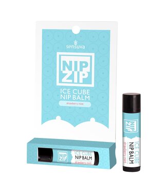 Sensuva SENSUVA NIP ZIP ICE CUBE NIPPLE BALM STRAWBERRY MINT