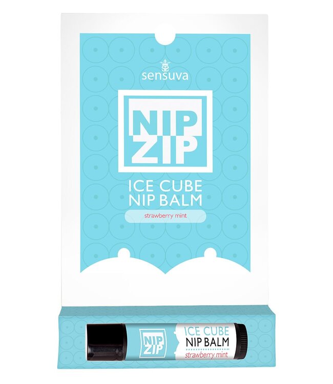 Sensuva SENSUVA NIP ZIP ICE CUBE NIPPLE BALM STRAWBERRY MINT