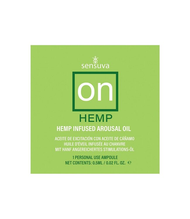 Sensuva SENSUVA ON HEMP AROUSAL OIL 75 PIECE SINGLE USE AMPOULE TUB