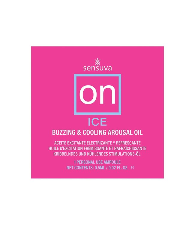 Sensuva SENSUVA ON ICE AROUSAL OIL 75 PIECE SINGLE USE AMPOULE TUB