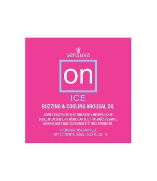 Sensuva SENSUVA ON ICE AROUSAL OIL SINGLE USE AMPOULE PACKET