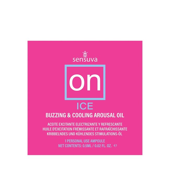 Sensuva SENSUVA ON ICE AROUSAL OIL SINGLE USE AMPOULE PACKET