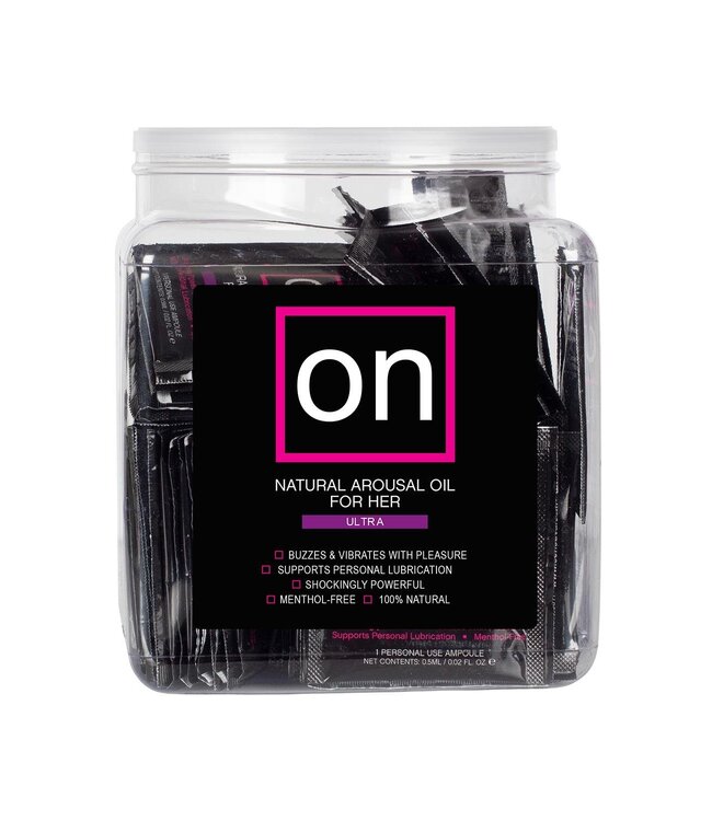 Sensuva SENSUVA ON ULTRA AROUSAL OIL 75 PIECE SINGLE USE TUB