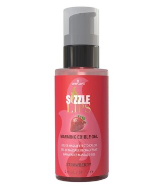 Sensuva SENSUVA SIZZLE LIPS WARMING GEL STRAWBERRY 59ML
