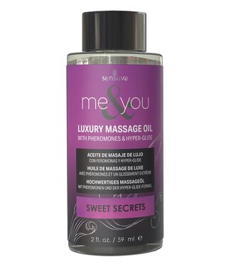 Sensuva SENSUVA ME AND YOU MASSAGE OIL SWEET SECRETS  59ML