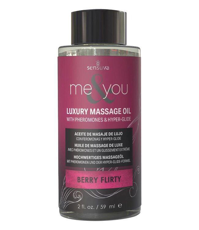 Sensuva SENSUVA ME AND YOU MASSAGE OIL BERRY FLIRTY  59ML