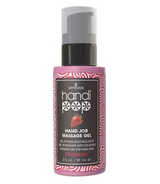 Sensuva SENSUVA HANDIPOP EDIBLE MASSAGE GEL STRAWBERRY 59ML