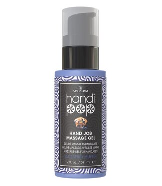 Sensuva SENSUVA HANDIPOP EDIBLE MASSAGE GEL BLUEBERRY MUFFIN 59ML
