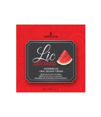 Sensuva SENSUVA LIC-O-LICIOUS ORAL DELIGHT CREAM WATERMELON 6 ML