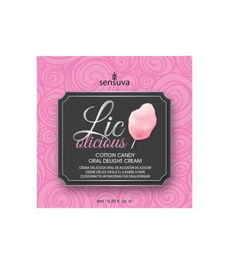 Sensuva SENSUVA LIC-O-LICIOUS ORAL DELIGHT CREAM COTTON CANDY 6 ML