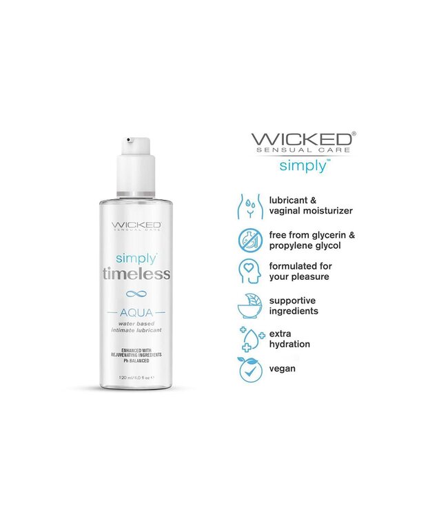 Wicked Sensual Care WICKED SIMPLY TIMELESS AQUA LUBRICANT 120ML