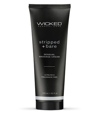 Wicked Sensual Care WICKED SENSUAL MASSAGE CREAM 120ML STRIPPED AND BARE UNSCENTED