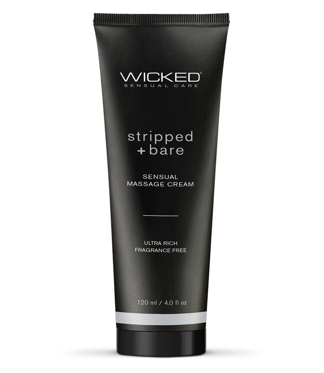 Wicked Sensual Care WICKED SENSUAL MASSAGE CREAM 120ML STRIPPED AND BARE UNSCENTED