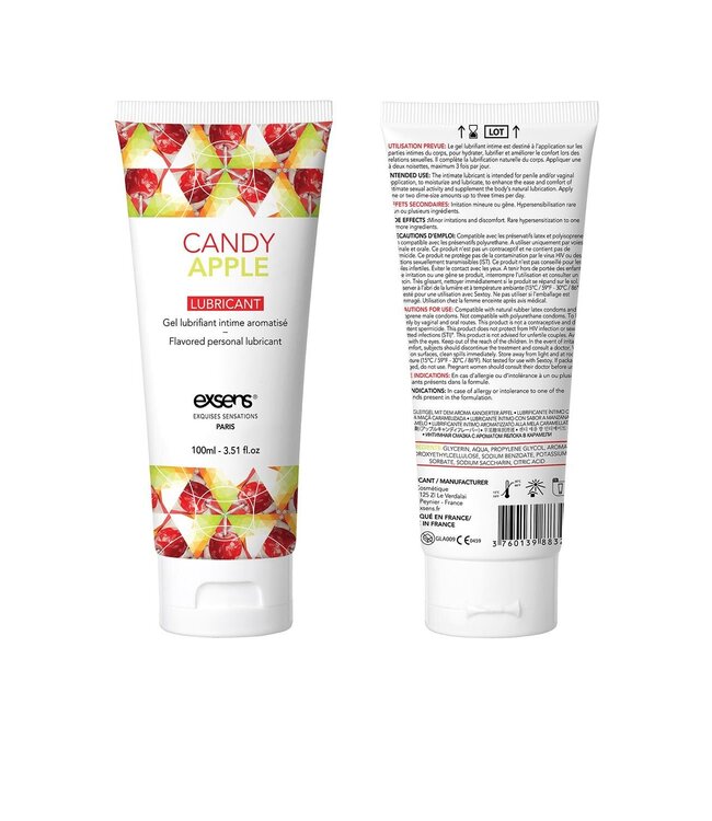 Exsens EXSENS LUBRICANT CANDY APPLE  100ML