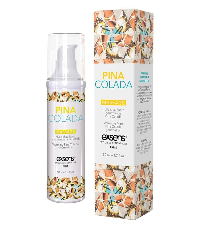 Exsens EXSENS WARMING MASSAGE OIL PINA COLADA 50ML