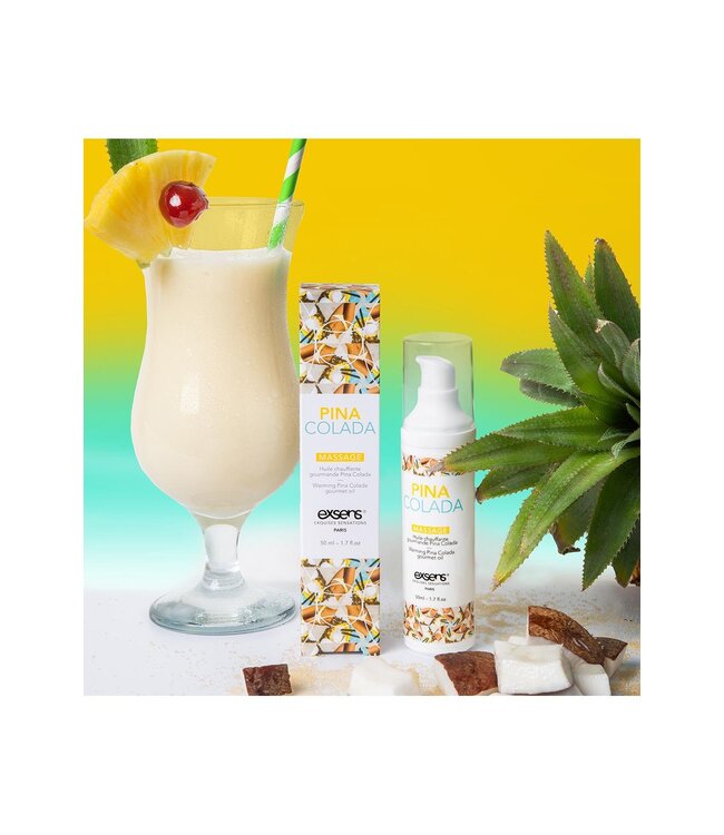 Exsens EXSENS WARMING MASSAGE OIL PINA COLADA 50ML
