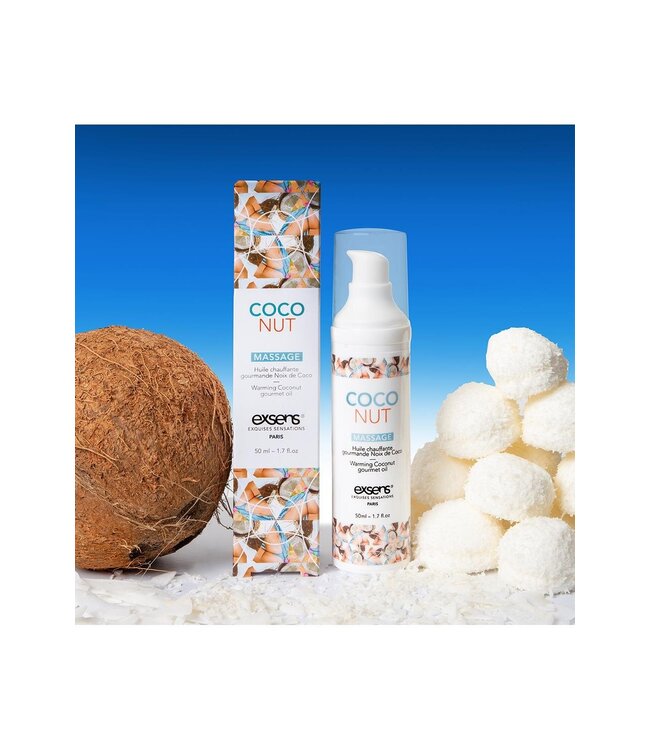 Exsens EXSENS WARMING MASSAGE OIL COCONUT  50ML