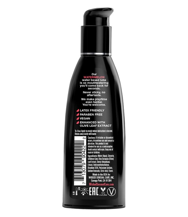 Wicked Sensual Care WICKED AQUA WATERMELON FLAVORED LUBRICANT 60ML