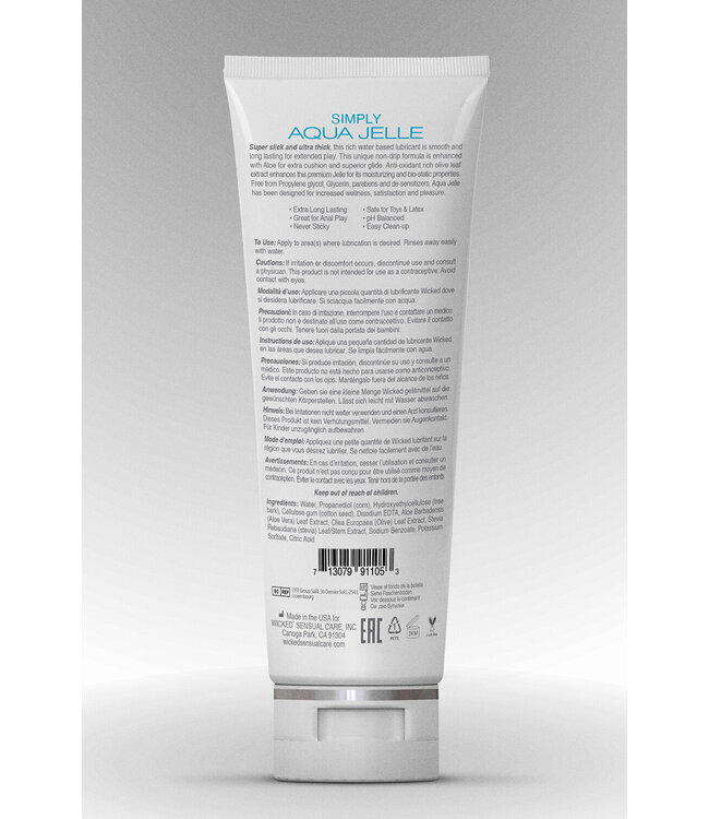 Wicked Sensual Care WICKED SIMPLY AQUA JELLE LUBRICANT 120ML
