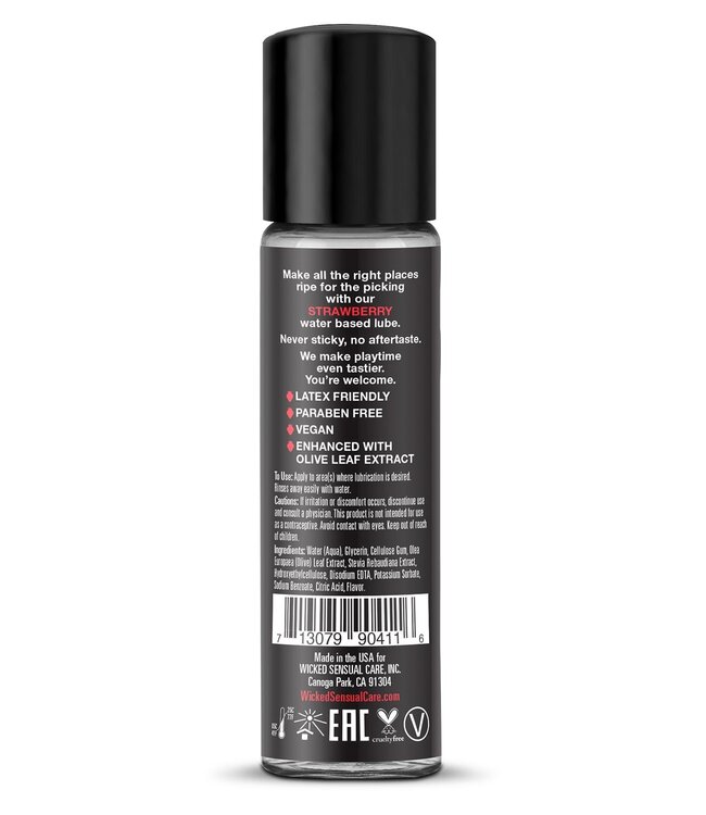 Wicked Sensual Care WICKED AQUA STRAWBERRY FLAVORED LUBRICANT 30ML