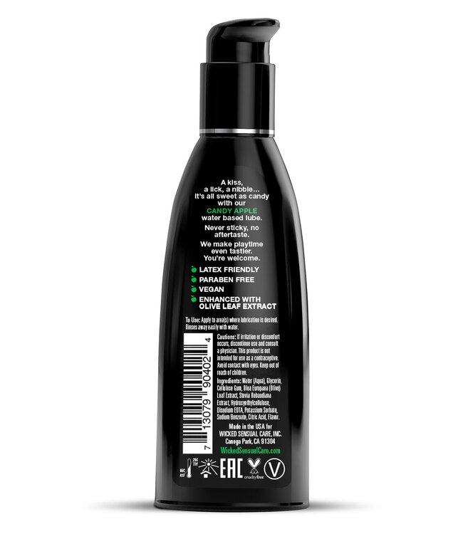 Wicked Sensual Care WICKED AQUA CANDY APPLE FLAVORED LUBRICANT 60ML