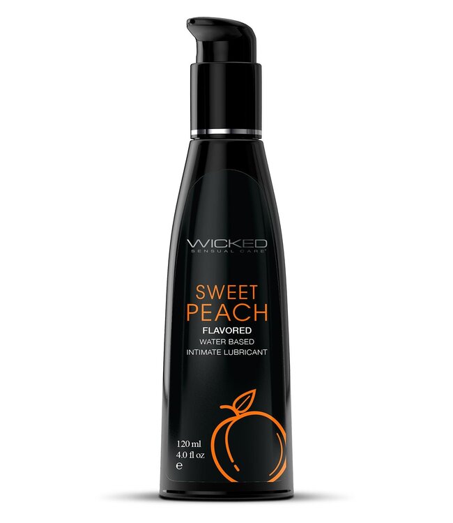 Wicked Sensual Care WICKED AQUA SWEET PEACH FLAVORED LUBRICANT 120ML