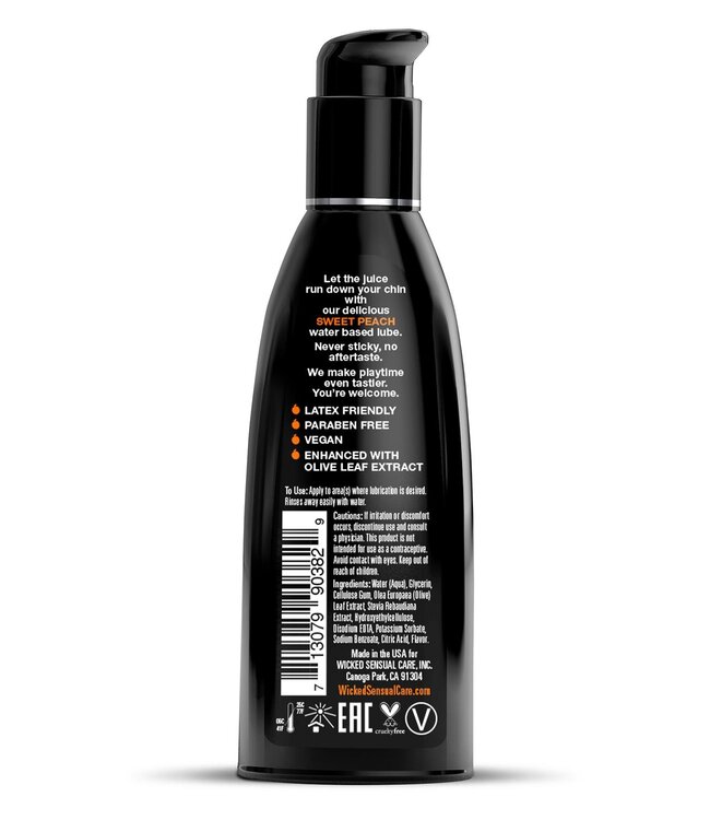 Wicked Sensual Care WICKED AQUA SWEET PEACH FLAVORED LUBRICANT 60ML