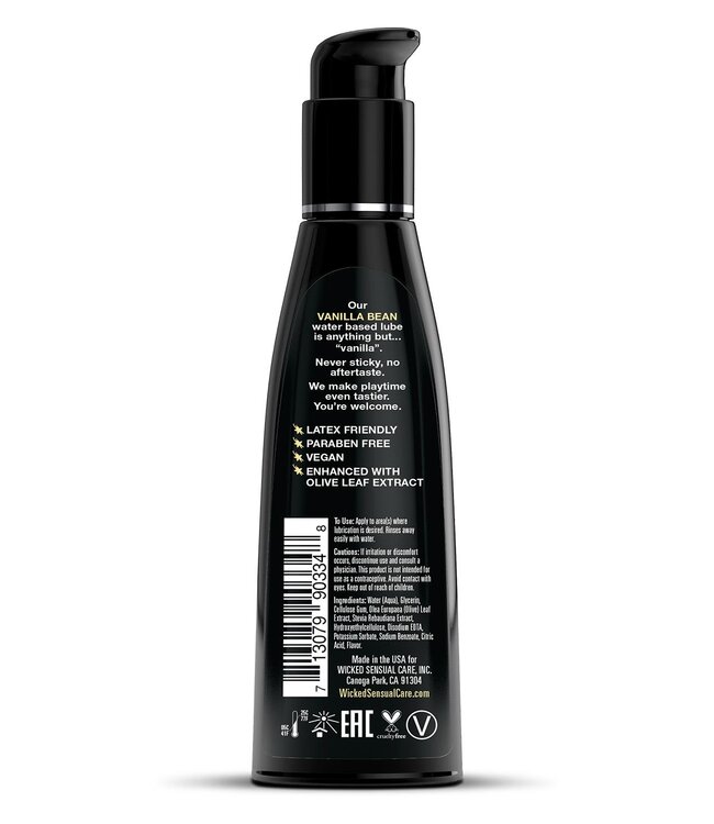 Wicked Sensual Care WICKED AQUA VANILLA BEAN FLAVORED LUBRICANT 120ML