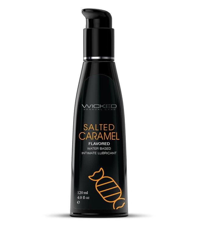 Wicked Sensual Care WICKED AQUA SALTED CARAMEL FLAVORED LUBRICANT 120ML