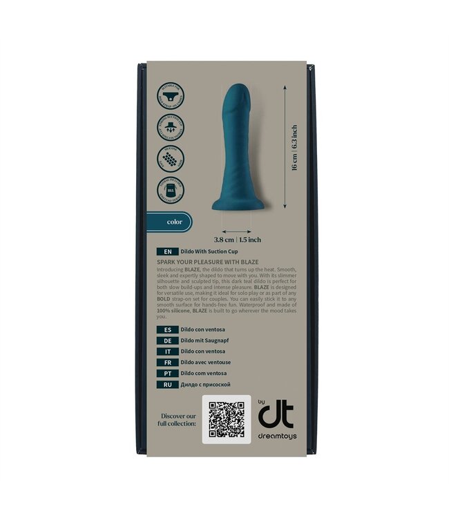 Dreamtoys BOLD. BLAZE DILDO WITH SUCTION CUP BLAZE WITH 6 INCH DILDO