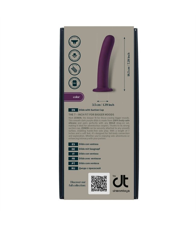 Dreamtoys BOLD. ZENON DILDO WITH SUCTION CUP ZENON WITH 6 INCH DILDO